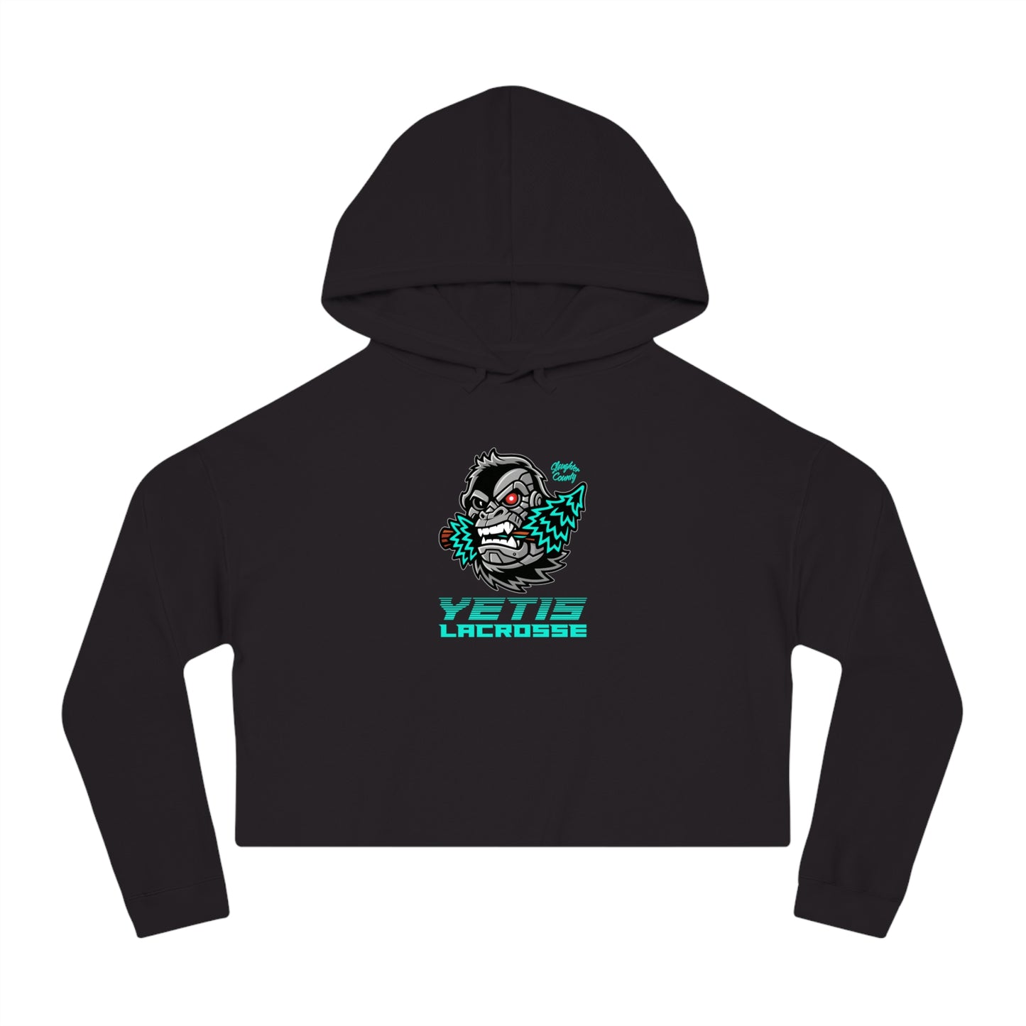 Women's Slaughter County Yetis Lacrosse Lightweight Crop Hoodie