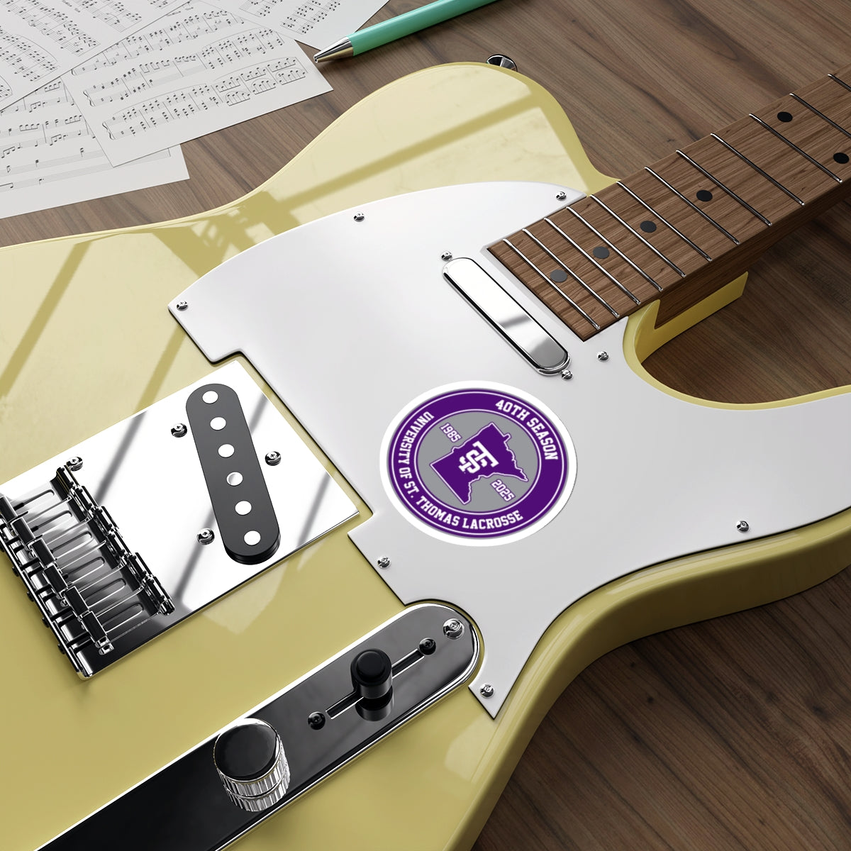 UST Lacrosse Die-Cut Sticker