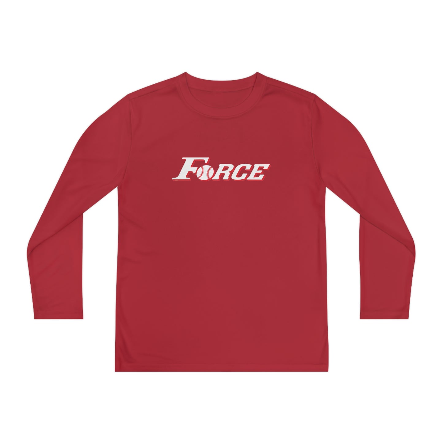 Youth Colorado Force Softball Sport-Tek Performance Long Sleeve Shirt
