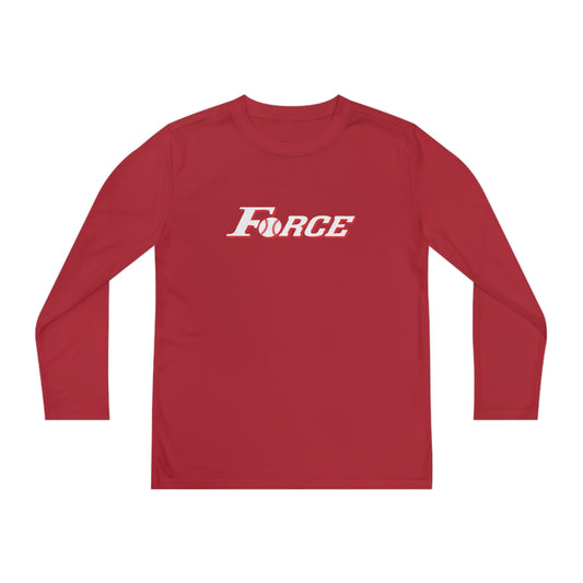 Youth Colorado Force Softball Sport-Tek Performance Long Sleeve Shirt