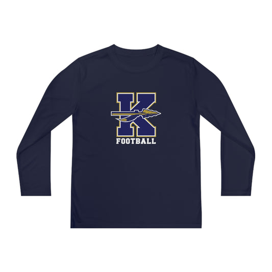 Youth Keller Football Sport-Tek Performance Long Sleeve Shirt
