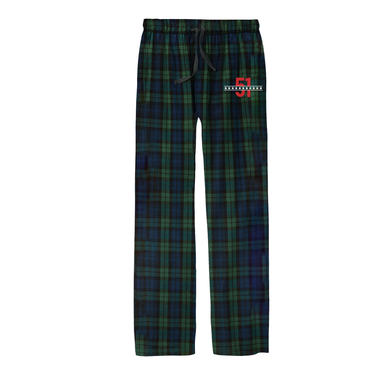 Adult 51 Stars District Flannel Plaid Pant
