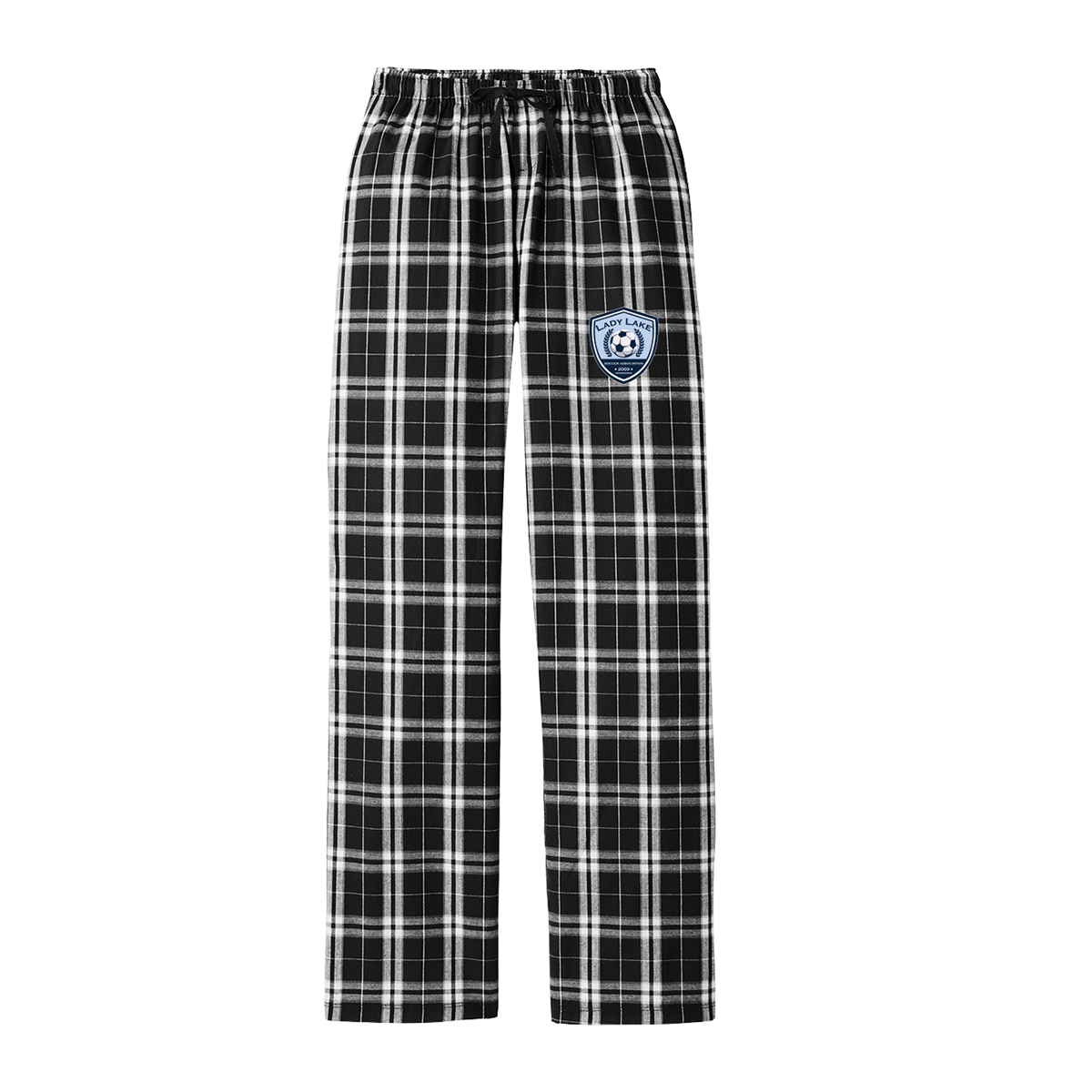 Women's Lady Lake Soccer Association District Flannel Plaid Pant