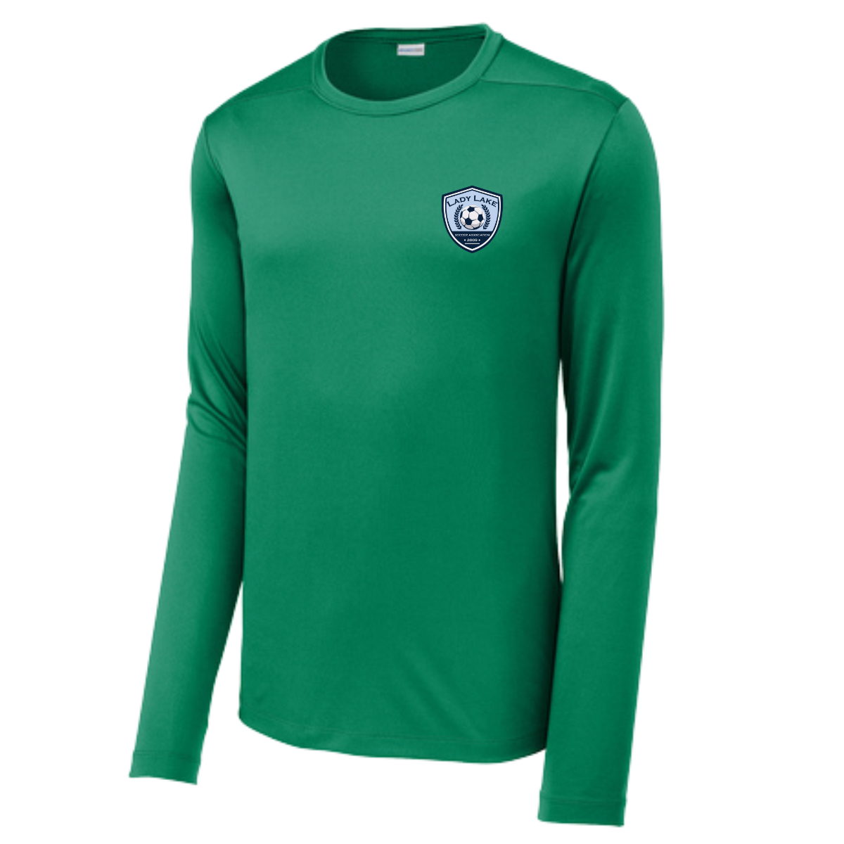 Adult Lady Lake Soccer Association Sport-Tek Posi UV Pro LS Tee