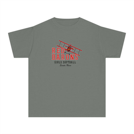 Youth Santa Rosa Red Barons Comfort Colors Garment Dyed T-Shirt