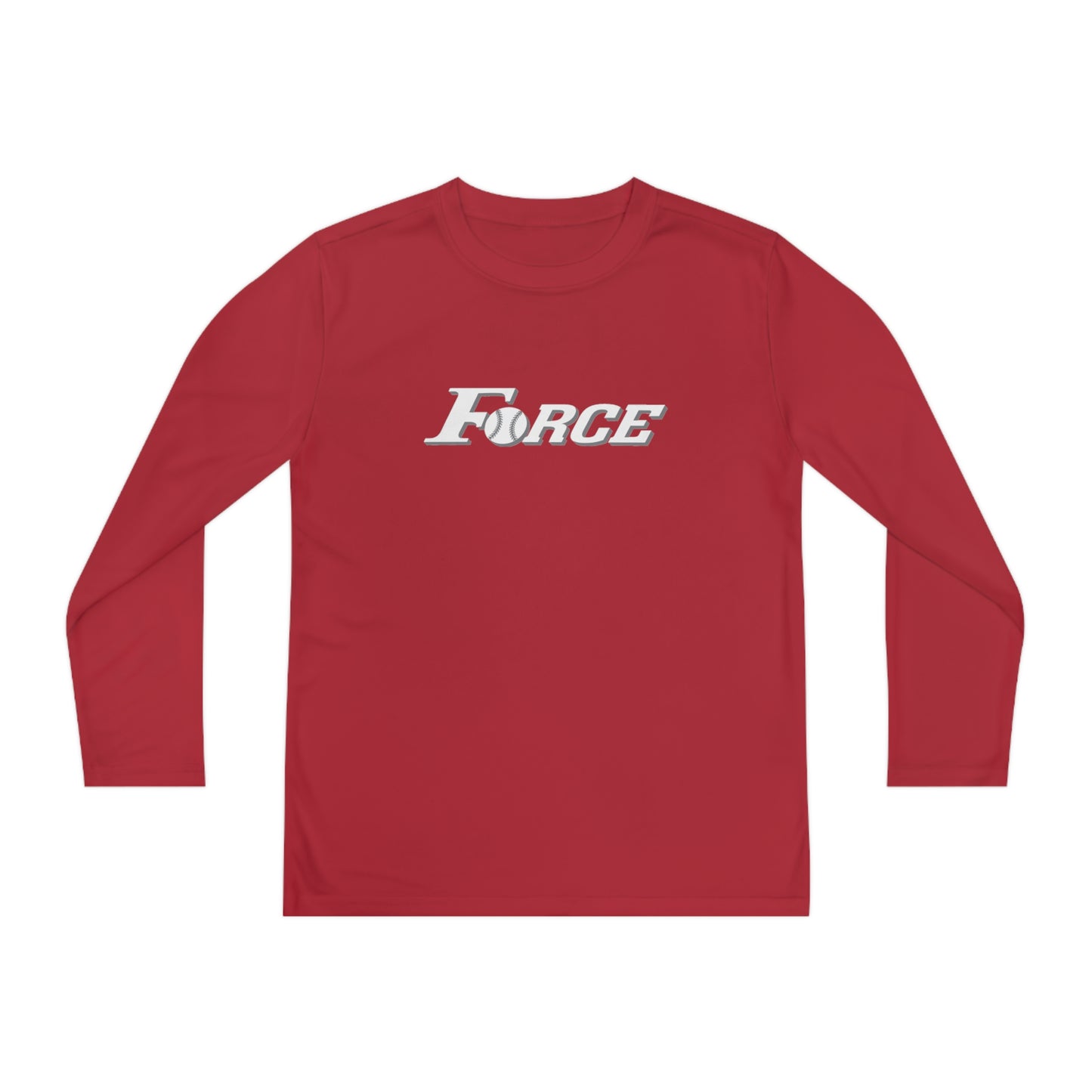 Youth Colorado Force Softball Sport-Tek Performance Long Sleeve Shirt