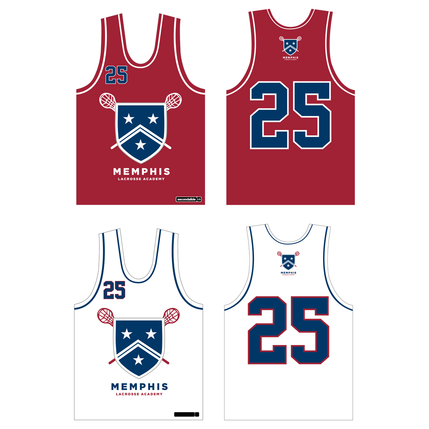 Memphis Lacrosse Academy Boys Uniform - 2029 Red