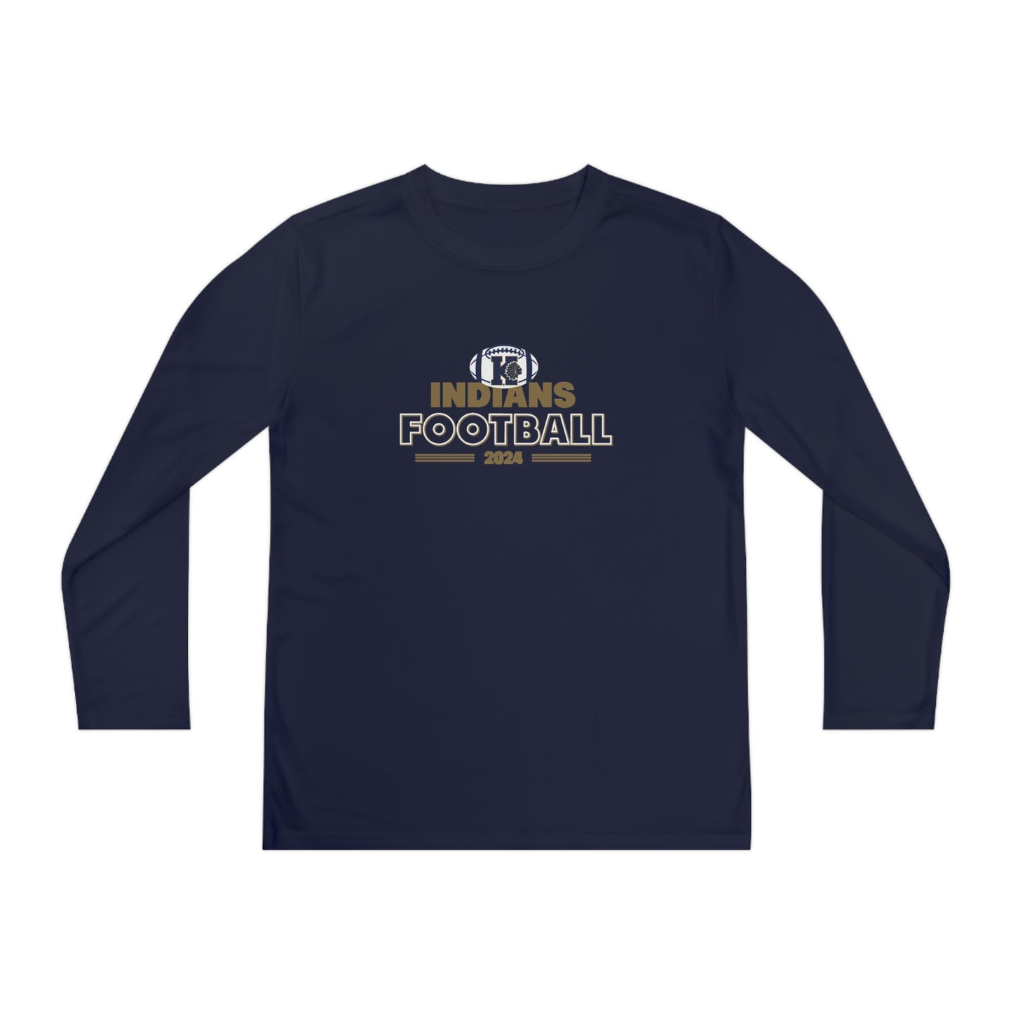 Youth Keller Football Sport-Tek Performance Long Sleeve Shirt
