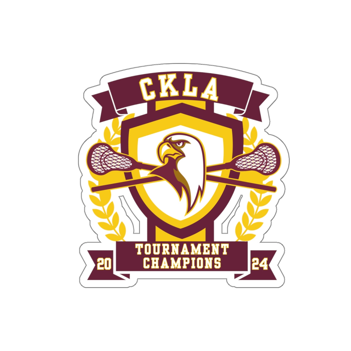 Jessie Clark Lacrosse Die Cut Stickers