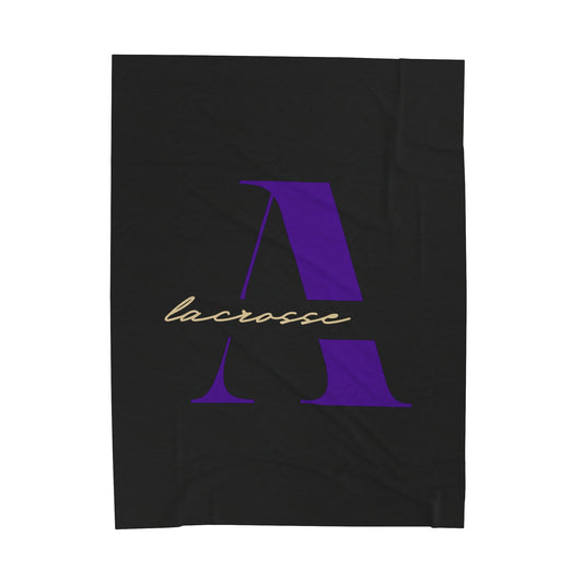 Amsterdam Lacrosse Velveteen Plush Blanket (60 x 80)