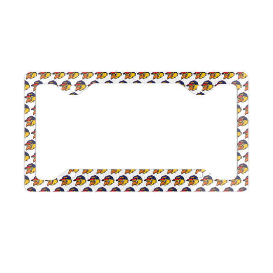 Mudhens Baseball Metal License Plate Frame