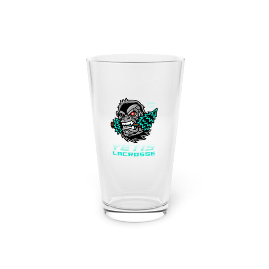 Slaughter County Yetis Lacrosse Pint Glass
