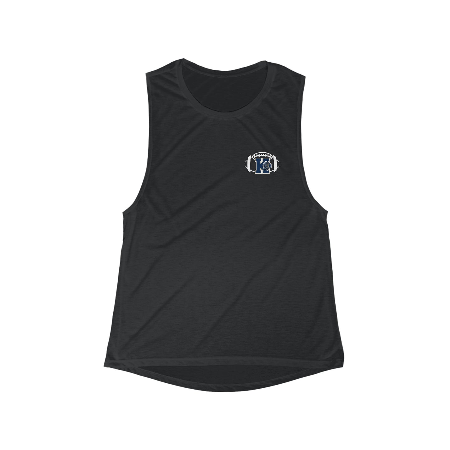 Women's Keller Football Flowy Scoop Muscle Tank