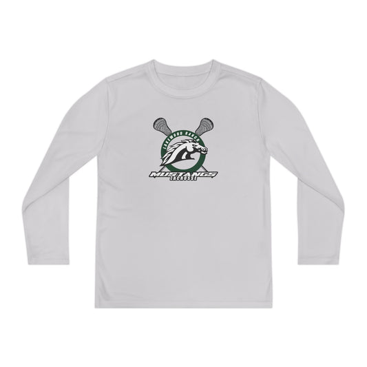 Youth Mustangs Lacrosse Sport-Tek Performance Long Sleeve Shirt