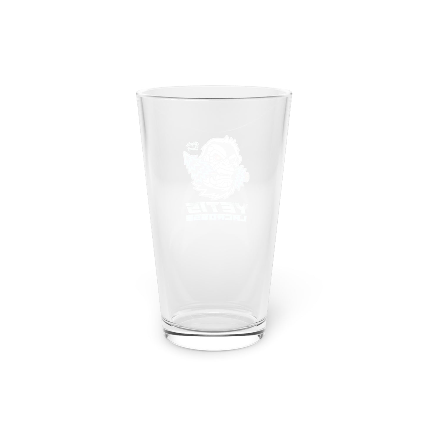 Slaughter County Yetis Lacrosse Pint Glass