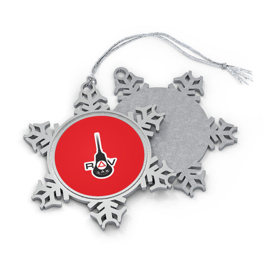 RV Lacrosse Pewter Snowflake Ornament