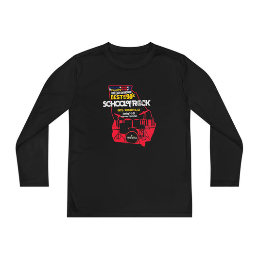 Youth School of Rock Sport-Tek Performance Long Sleeve Shirt
