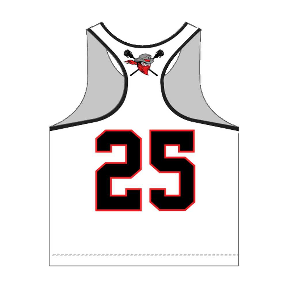 Girls South Bay Outlaws Racerback Reversible Pinnie — 5th/6th — white back