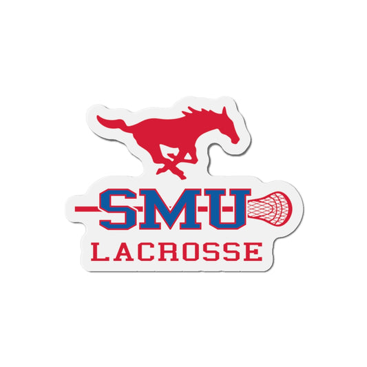 SMU Lacrosse Die-Cut Magnet
