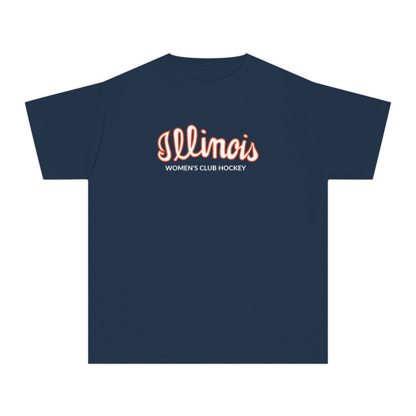 Youth Illinois Hockey Comfort Colors Garment Dyed T-Shirt