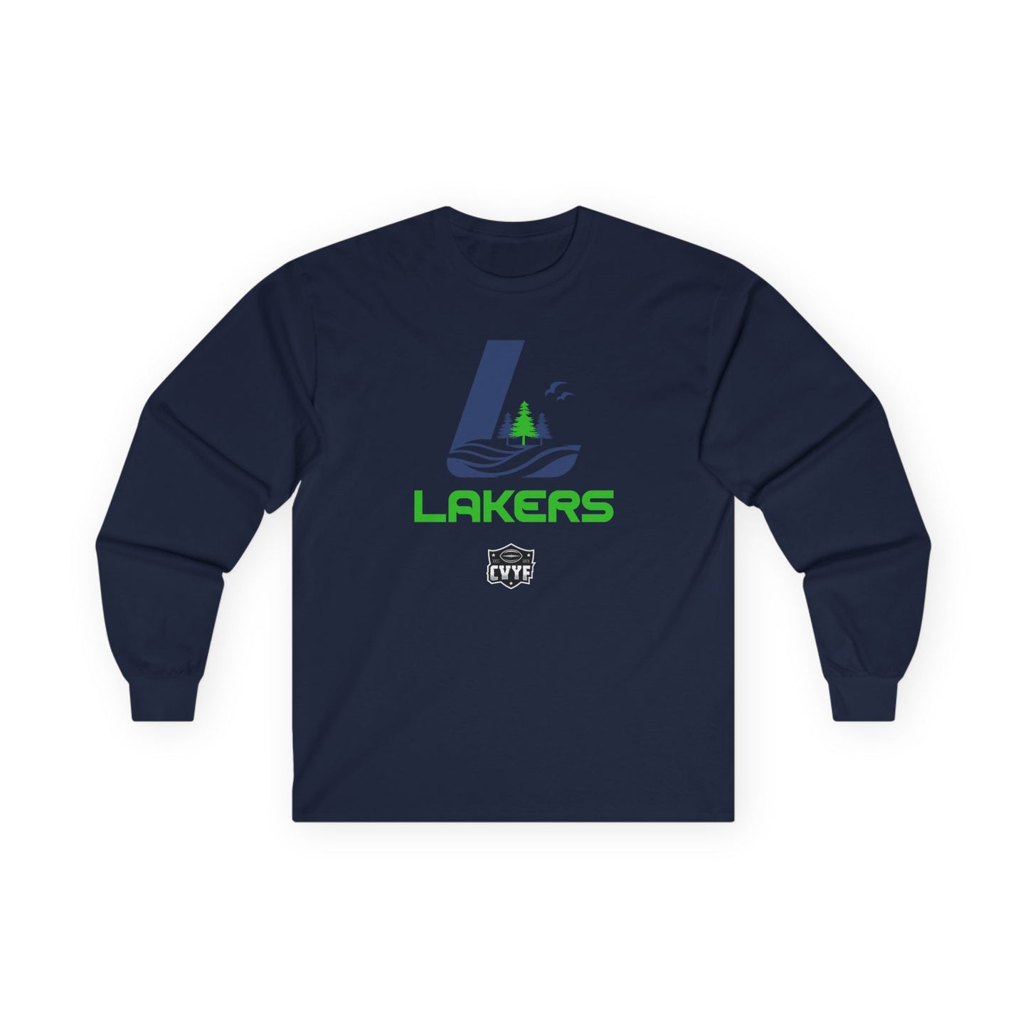 Adult Lakers Gildan Ultra Cotton Long Sleeve