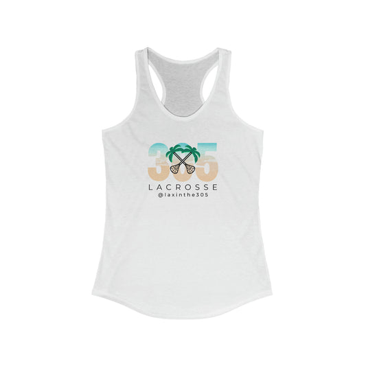 Women's Lax in the 305 Next Level Racerback Tank