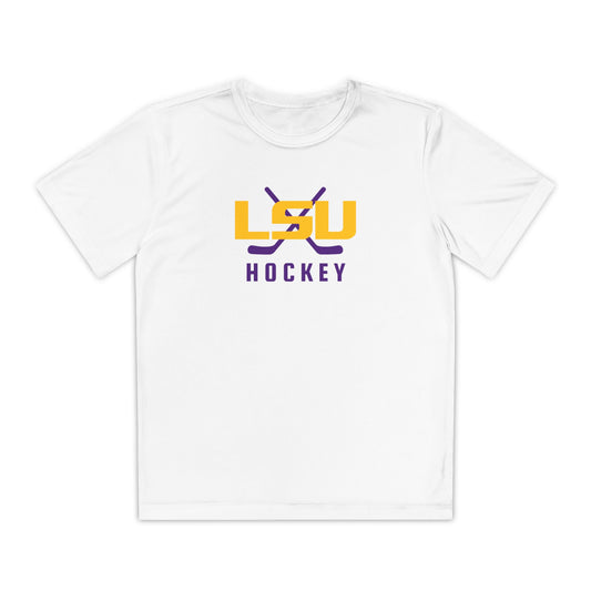 Youth LSU Ice Hockey Sport-Tek Performance Shirt