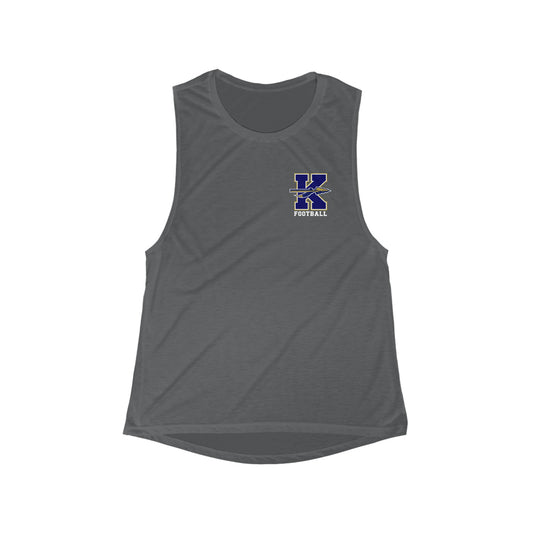 Women's Keller Football Flowy Scoop Muscle Tank