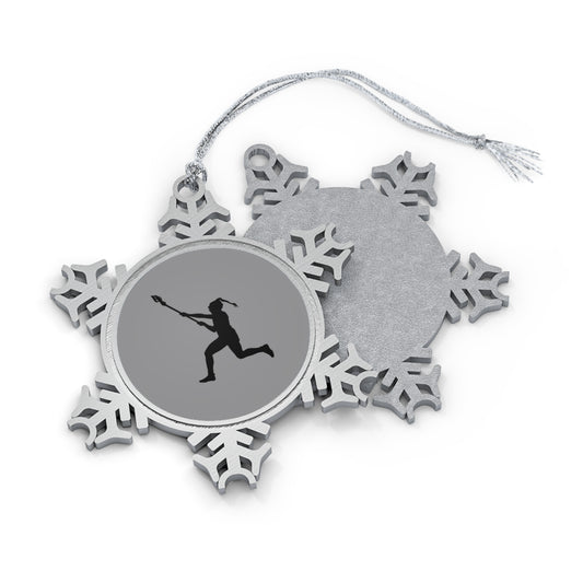 Charlotte North Lacrosse Pewter Snowflake Ornament