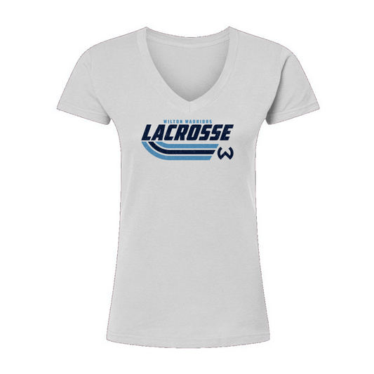 Women's Wilton Lacrosse Tultex V-Neck T-Shirt