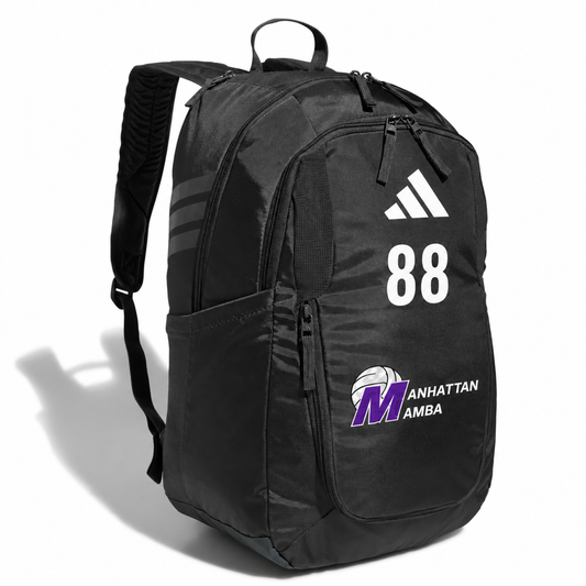 Grey Adidas Stadium 4 Backpack — white background, 1000x1000