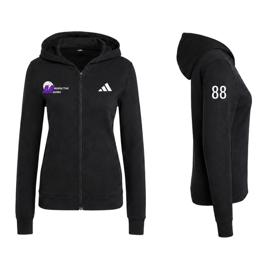 Manhattan Mamba Black Adidas Game and Go Full-Zip Hoodie