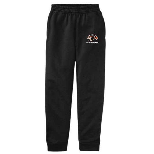 Youth Blackhawks Port & Company Fleece Jogger