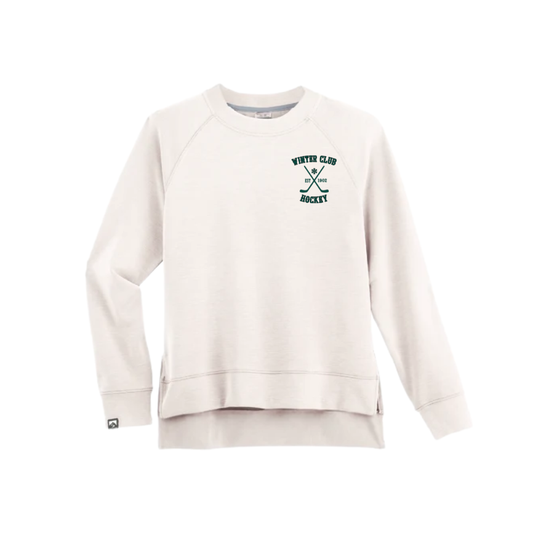Winter Club Women's Comfort Zone Crew – Sand approved product mockup