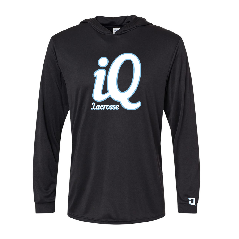 Performance Hooded LS B (White Logo)