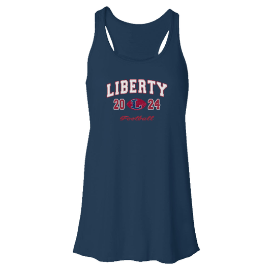 Women's Liberty Football Bella + Canvas Flowy Racerback Tank