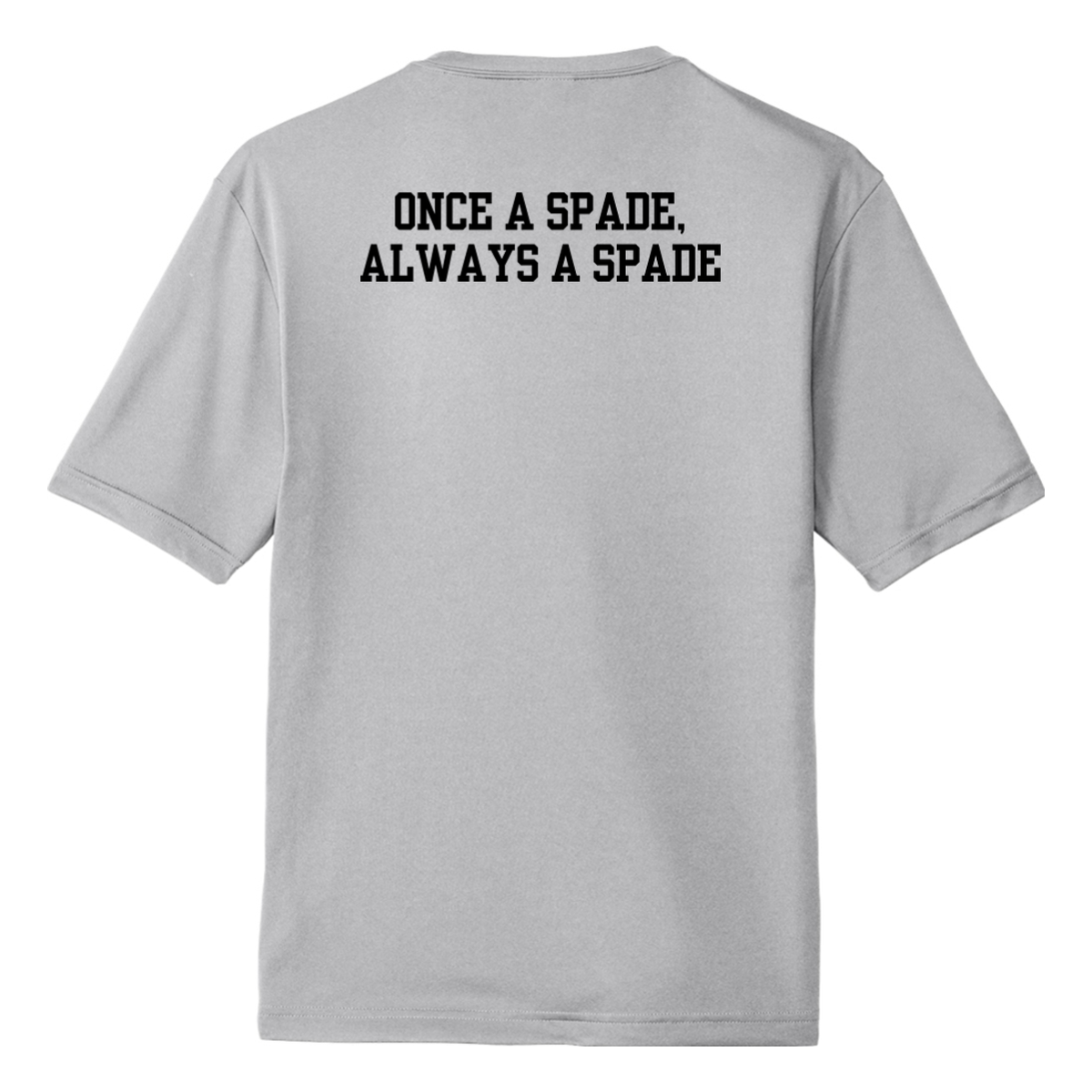 Youth Spades Sport-Tek PosiCharge Competitor Tee - Silver back