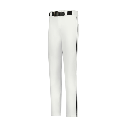 Alleson Athletic Crush Open Bottom Baseball Pant With Braid - Adult - White/Black product image