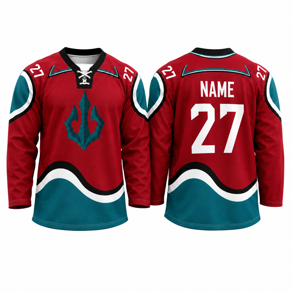 Tacoma Triton lace-neck jersey 3D front and back