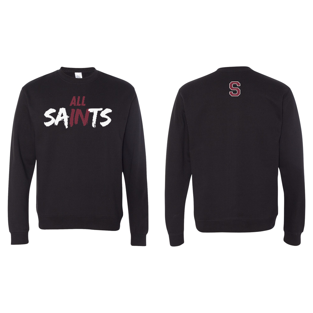 All Saints Crewneck Sweatshirt — Adult Black
