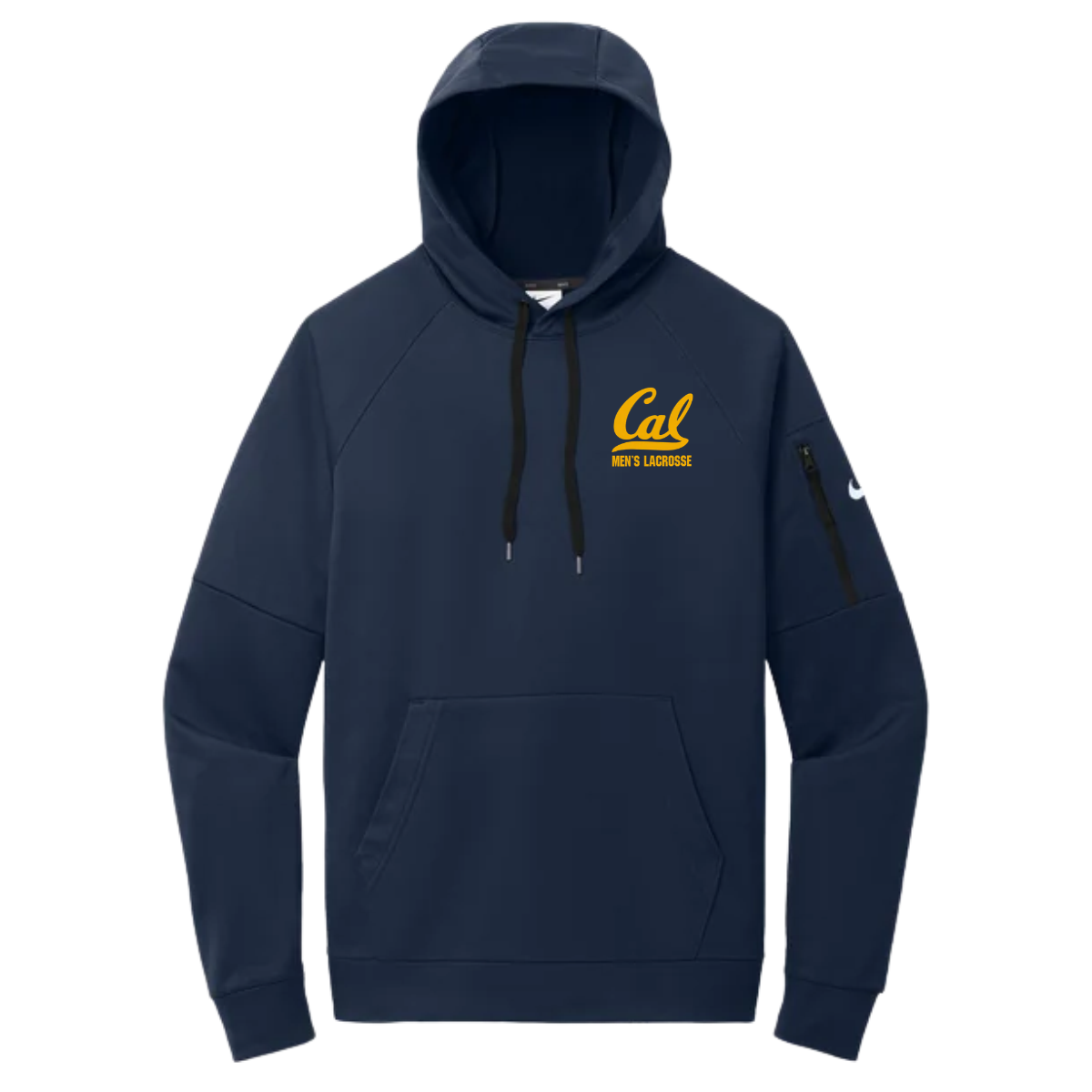 Adult Cal Men's Lacrosse Nike Therma-FIT Pocket Pullover Fleece Hoodie