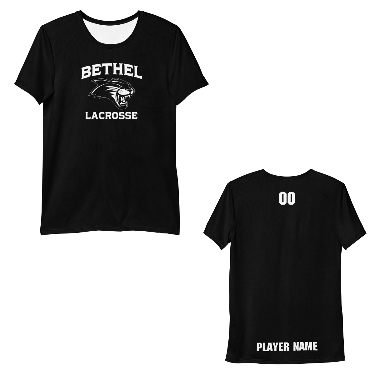 Personalizable - Adult Bethel Lacrosse Premium Performance T-Shirt