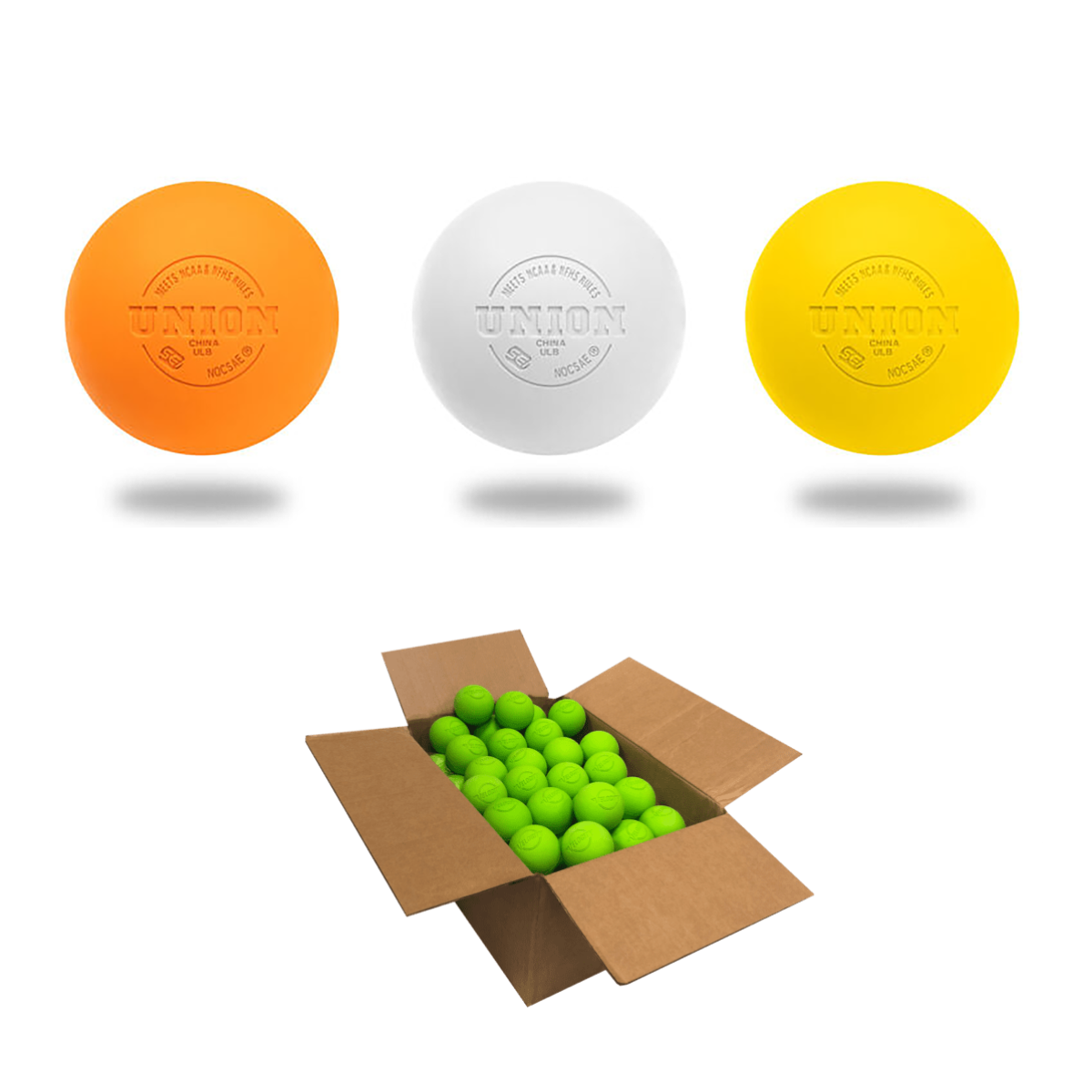 Case of 120 Lacrosse Balls NFHS / NCAA / NOCSAE Certified