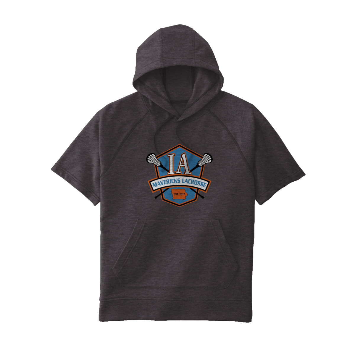 Adult Iowa Mavericks Sport-Tek Tri-Blend Fleece S/S Hooded Pullover