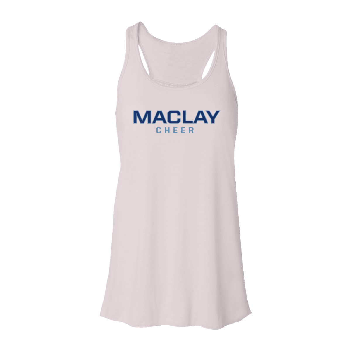 Women's Maclay Cheer Bella + Canvas Flowy Racerback Tank