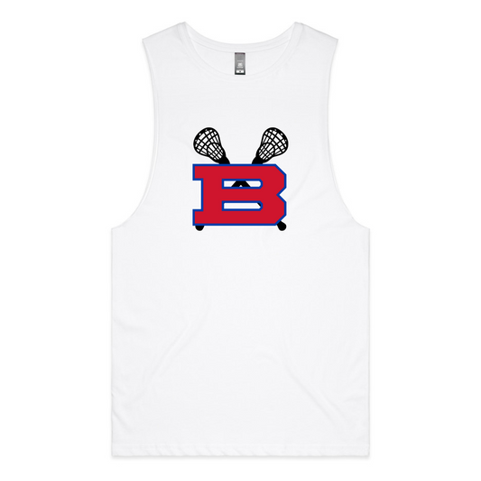 Adult Bartlett HS Lacrosse AS Colour Athlete Tank Top