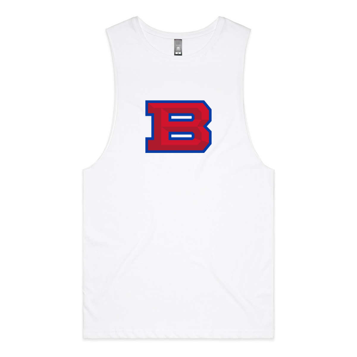 Adult Bartlett HS Lacrosse AS Colour Athlete Tank Top