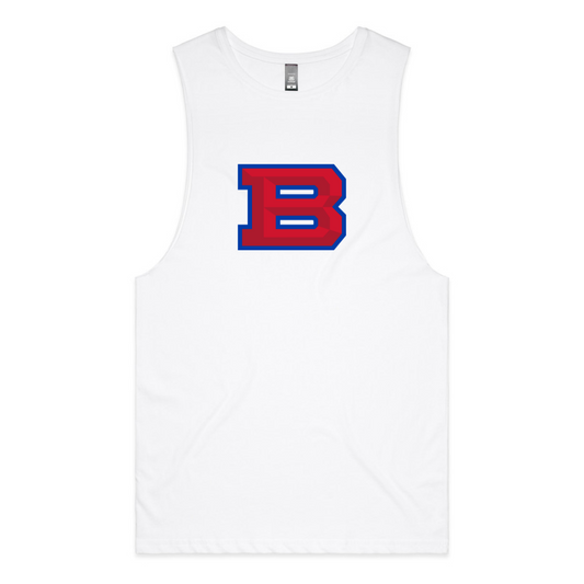 Adult Bartlett HS Lacrosse AS Colour Athlete Tank Top