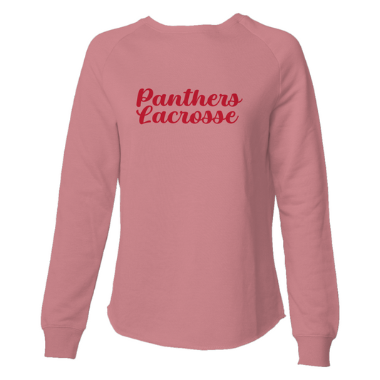 Women's Bartlett HS Lacrosse Wave Wash Crewneck Sweatshirt