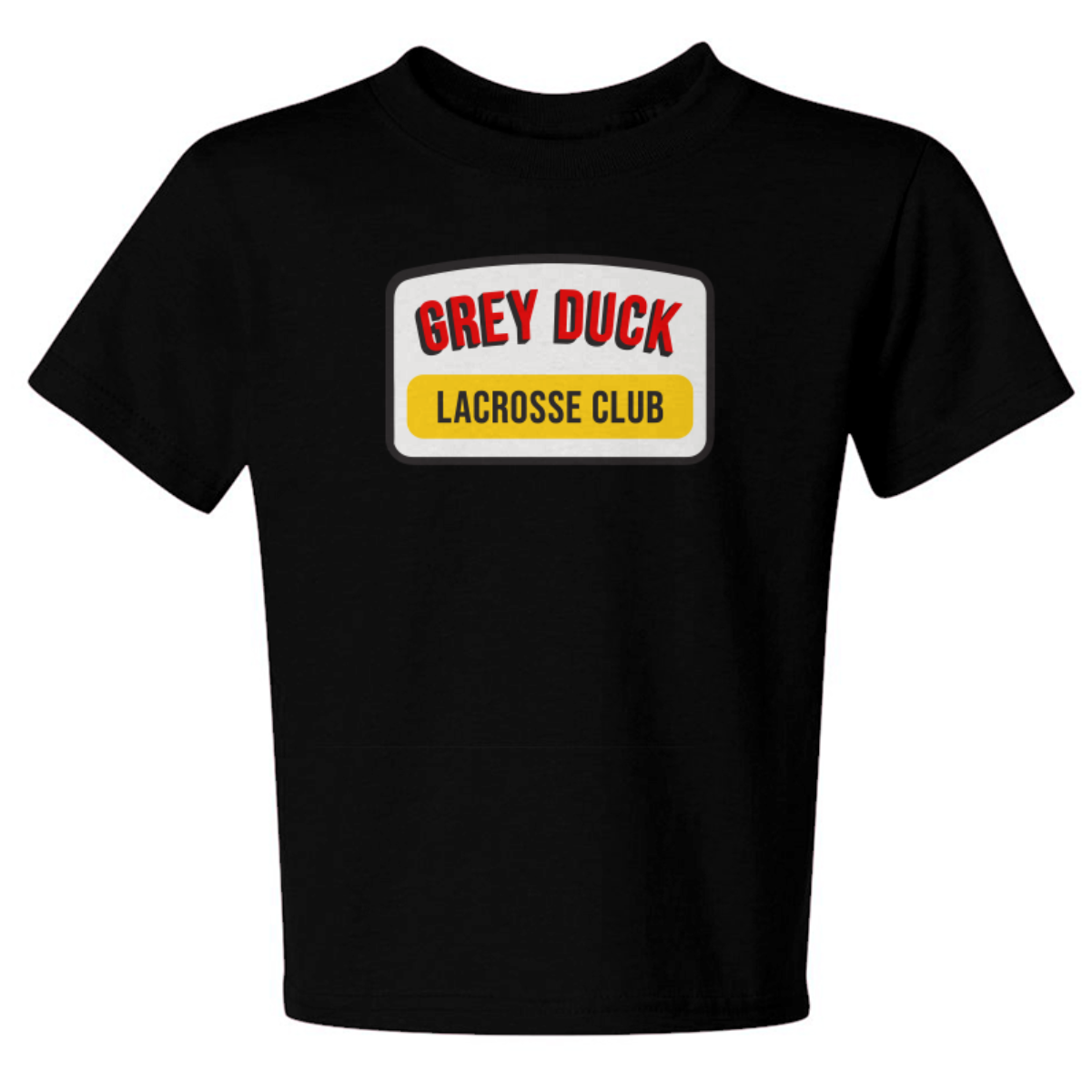 Youth Grey Duck Lacrosse Jerzees Dri-Power Blend T-Shirt